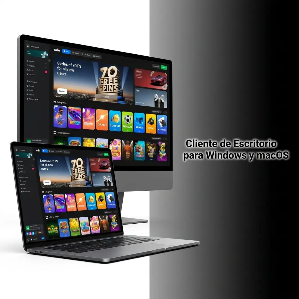 Cliente de escritorio 1win para Windows y macOS