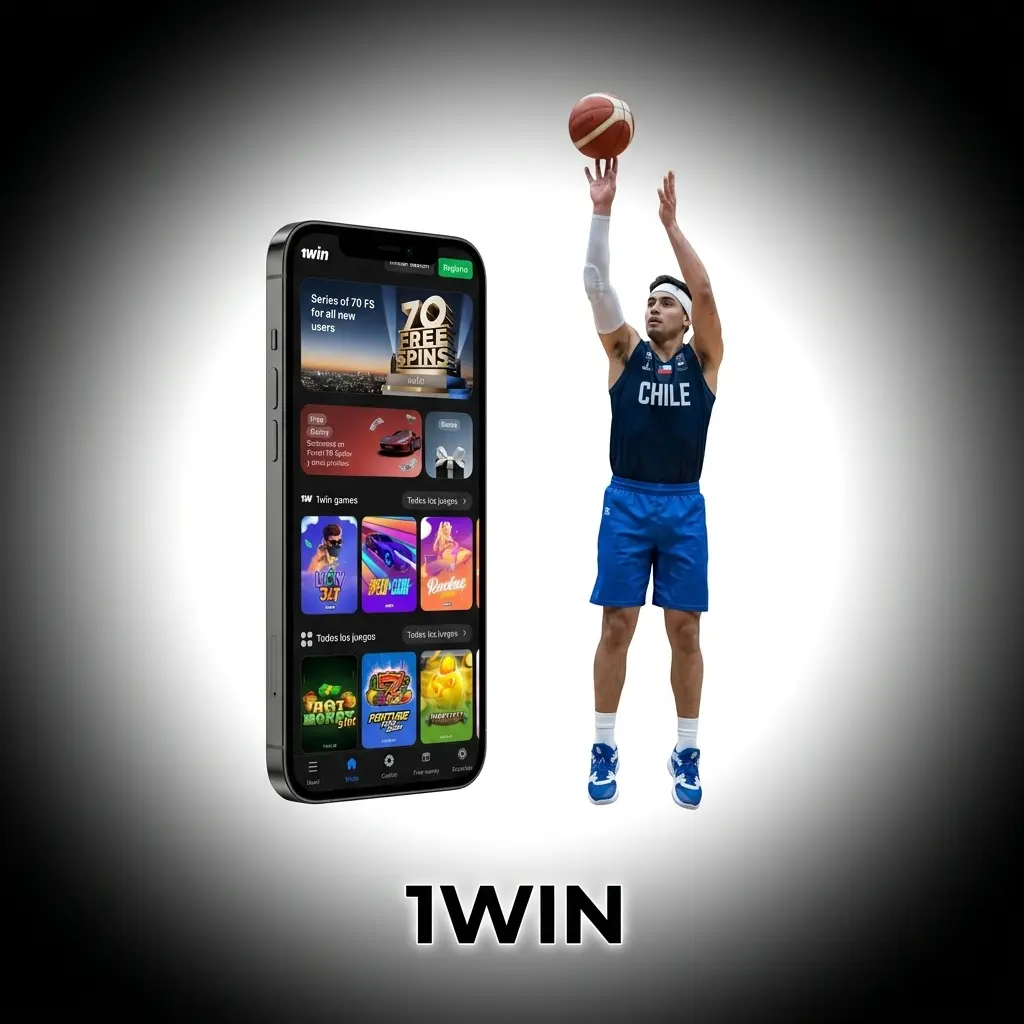 App de apuestas 1win mostrando deportes disponibles en pantalla móvil
